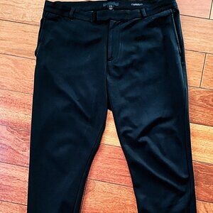 Black H&M comfort fit stretch pants skinny fit, sz 38